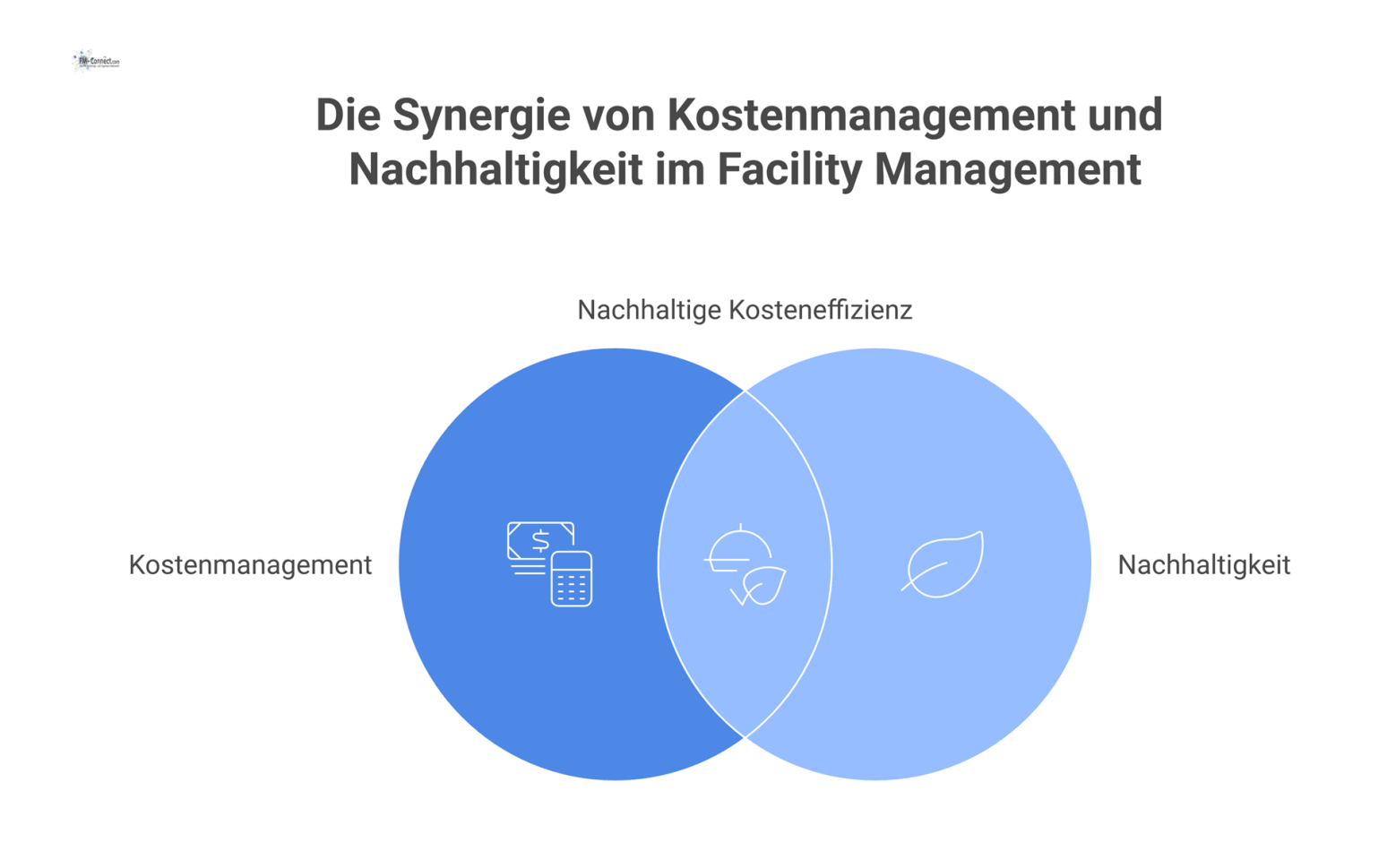 Infografik zeigt, wie finanzielle Transparenz bei Ressourcen zu Maßnahmen führt, die Ökologie und Ökonomie in Einklang bringen.