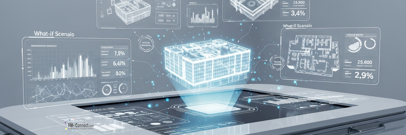 Szenarioplanung und What-if Simulation im Facility Management zur Analyse von Entwicklungen und Entscheidungsoptionen