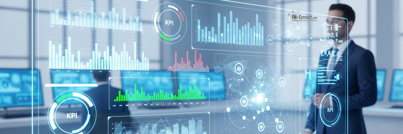 Analyse im FM Cockpit zur Auswertung von Kennzahlen und Steuerung von Facility Management Leistungen
